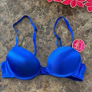 Candie’s Bright Blue Push- Up Bra size 34A